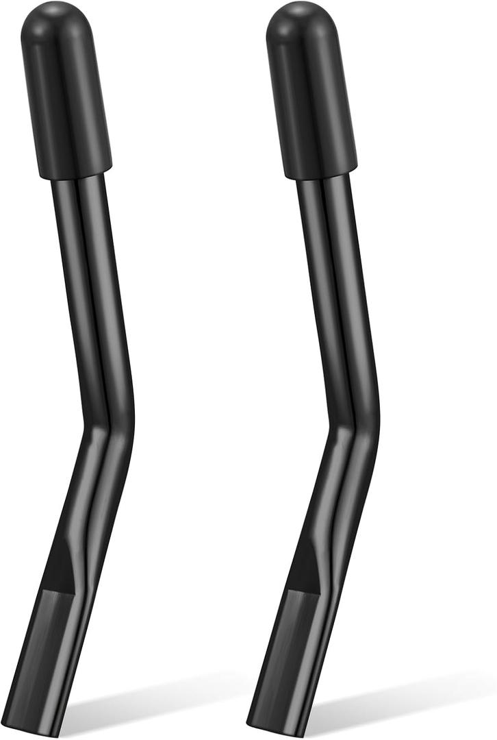 Tandefio 2 Pcs Wheelchair Brake Extenders Wheelchair Brake Handle Extensions for Transport Chair Reclining Braking Parts Adults and Seniors with Limited Mobility New Wheel Chair Users(Black,5 Inch)