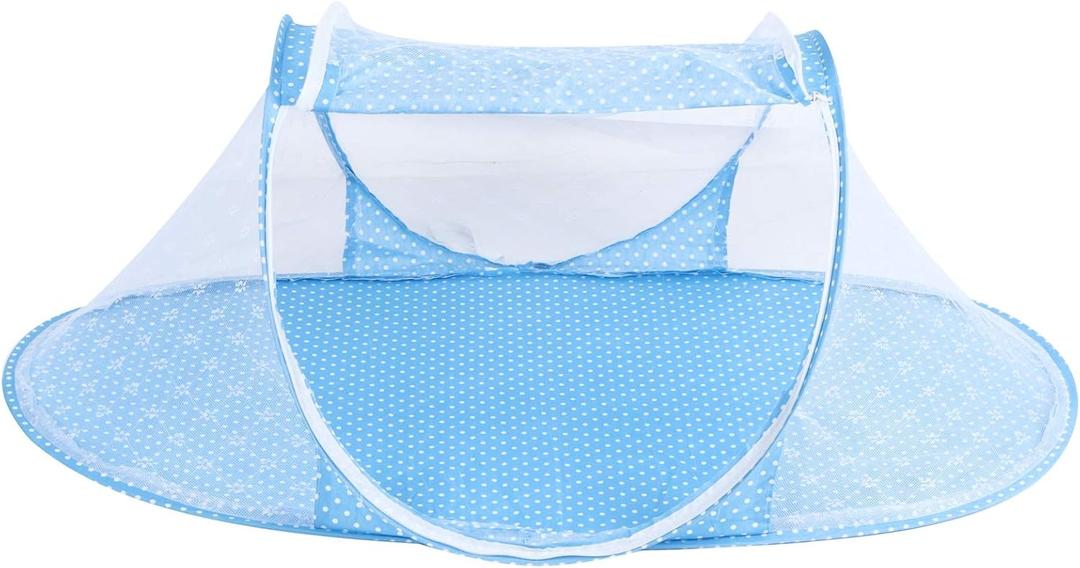 Tefola Baby Mosquito Net, Folding Crib Netting Baby Bedding Portable Comfortable Environment Foldable Storage for Children Summer Supplies, 41.3"L x 21.7"W