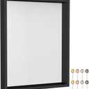 Califortree 11x14 Shadow Box Frame with Soft Linen Back - Metal Push Pins Included, Memory Large Shadow Box Display Case for Bouquet Awards Medals Wedding Photos and More, Black