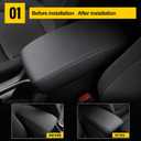 AOMSAZTO Armrest Covers for Corolla 2014-2019 Black Console Cushion for Corolla