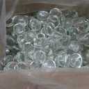 Houseables Glass Marbles, Glass Beads for Vases, Marbles for Vases, 5LB, 500-600, Clear Beads, Clear Gems, Fillers for Centerpieces, Decorative Rocks, Flat, Stones, Pebbles, Crafts, Plants, Fish Bowl
