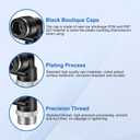 CNAODUN 10 Pcs Push to Connect Fittings 1/2 Inch Tube OD x 1/2 Inch NPT Thread Pneumatic Male Elbow Quick Connect Air line fittings