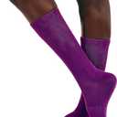 Organic Basics Unisex Adult Core Tennis Crew Socks (2-Pack) (4-6, Aubergine)