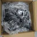 50 Pack Satin Black Iron Baluster Shoes  Slant Aluminum Baluster Base Covers with Screws for 1/2" Square Stair Spindles  Decorative Interior Staircase Railing Parts