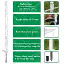 25 Pack Electric Fence Posts,48 Inch/4FT Step-in Plastic Posts for Farm and Garden,Temporary Sturdy Fencing System for Electric Fencing and Yard Protection, White