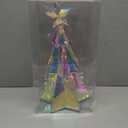 Holographic Christmas Tree, 15 Inch Desktop Decoration Tree with LED Lights, Prismatic Iridescent Christmas Tree Gift for Kids Girls Families Office Indoor Decorations