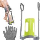 Compression Sock Aid Device | Size for Leg Circ 16 in or Less | Helper Device for Putting on Compression Stocking, Easy On Donning Aid Tool for Socks & Stockings, Durable & User-Friendly Design