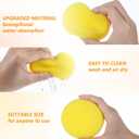 15 Pcs Painting Sponges 3inch Round Yellow Paint Sponge Craft Art Sponges Clay Sponge for Face Painting Pottery Tools Watercolor Ceramics Art Crafts