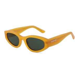 FUOFEN Unisex Fashion Cat Eye Polarized Sunglasses for Driving Fishing Beach Pool Vogue UV400 Protection Jade Yellow To Go Shades