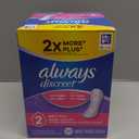 Always Discreet Incontinence Panty Liners for Bladder Leaks, Size 2, Very Light Absorbency, 120 Count