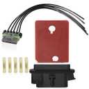 HVAC Blower Motor Resistor Kit AC Blower Control Module with 13 AWG Connector Wire Harness Compatible with Chevrolet Sonic 2012-2021 Spark 2013-2015 Trax 2015-2022 Replace# 95018066 94560526