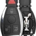 IYZDC07 Key Fob Shell Case Compatible with C350 CL550 CLS350 CLS500 CLS550 E350 E550 GL350 GLE350 GLK350 ML350 R350 S550 SL500 SL550 SLK350