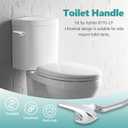 Toilet Handle Replacement Trip Lever Compatible with Kohler 87115-CP Toilet, Toilet Flush Handle Side Mount, Chrome