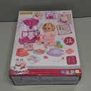 PROOU Baby Care Doll Toys Set, 36PCS Dolls Playset, Hair Salon Pretend Play Toddler Doll Toys Incl 14'' Baby Dolls Toy, Backpack, Hair Dryer, Curler, Xmas Gifts for Age 3 4 5 6+ Years Old Girls Kids