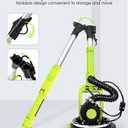 Drywall Sander, 7.2A Electric Drywall Sander with Vacuum Dust Collection, 6 Variable Speed 900-1800RPM, LED Light, Foldable & Extendable Handle, 9 Pcs Sandpaper&3 Pcs Grid Sandpaper, Full Green
