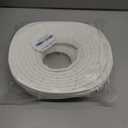 Weather Stripping Door Seal Strip V-Shaped PU Foam Soundproof Insulation Weatherstrip for Door and Window Frames White 6M Weatherproofing Draft Stopper