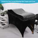 Transparent Protector for Curvy Lash Bed Topper,Plastic Waterproof Protector for Massage Bed Topper