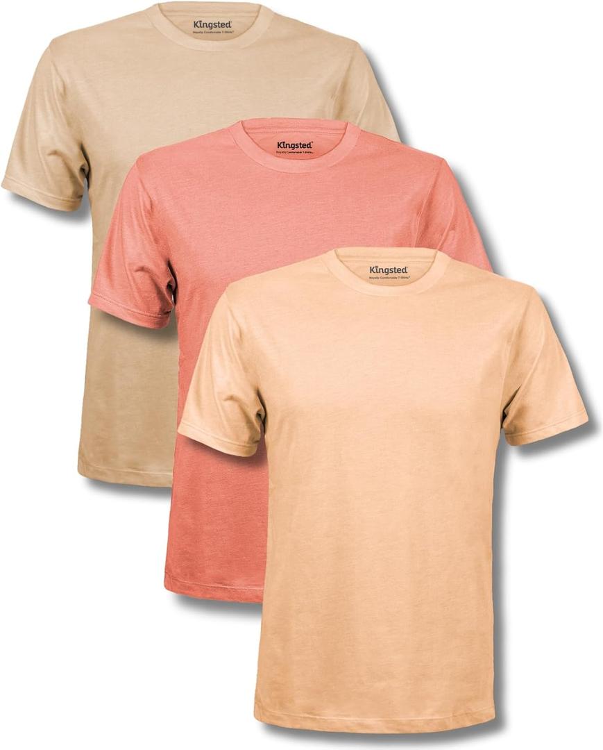 Kingsted T-Shirts for Men Pack - Royally Comfortable - Super Soft Premium Fabric - Well-Crafted Classic Tee (Large, Grand Pack)