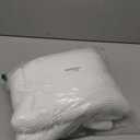 POLYTE Microfiber Oversize Quick Dry Lint Free Bath Towel, 60 x 30 in, 4 Pack (White, Waffle Weave)