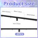 Juexica 2 Pcs DJ Lighting T-bar Cross DJ Lighting Extension Cross Bar Mount for Tripod Speaker Stand DJ Lighting Tripod Mount