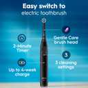 Oral-B Rechargeable Electric Toothbrush, iO Limited Simple Clean, 3 Cleaning Modes, Automatic Pressure Sensor to Protect Gums, Travel Case, White