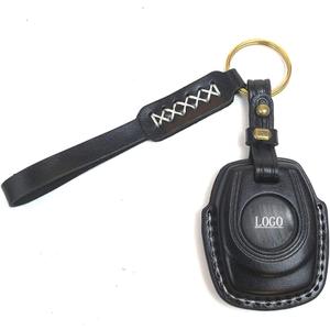 key fob cover compatible with Pan America Sportster S 1250 Nightster 975 Street Glide Road remote key FOB holder, Black 