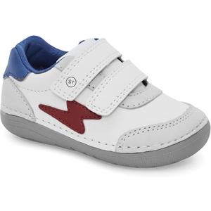 Stride Rite Baby Soft Motion Kennedy Sneakers (4 Wide Infant, White Multi)
