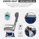 16 Inch Underseat Carry on Luggage With Wheels Weekender Overnight Business Travel Bag Suit cases Mini Suitcases with Wheels Under Seat Bag for Airlines,Blue