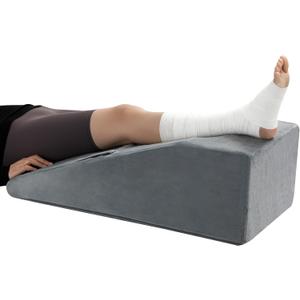 Ganondorf Leg Elevation Pillow for After Surgery, Premium Foam Leg Support Wedge Pillow Relieves Joint Pain After Surgery Ergonomic Curve for Leg Support Promote Blood Circulation Single Leg