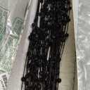 Felice Arts 6 Pack Black Artificial Glitter Berry Stems 15.7" Fake Decorative Glitter Sticks for Thanksgiving Table Runner Xmas Tree Vase DIY Wreath Crafts Fireplace Decor