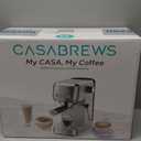 CASABREWS 3700 Essential Espresso Machine 20 Bar, Stainless Steel Cappuccino & Latte Machine with Steam Frother for Home, 43.9oz Water Tank, Coffee Gift for Women & Men, Silver