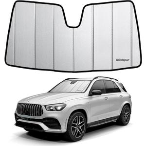 Custom Fit 2020-2026 GLE Windshield Sun Shade for Mercedes-Benz GLE/GLS SUV 2020 2021 2022 2023 2024 2025 2026 - Upgraded 6-Layer with Triple Laminate Core Front Window Shade with Storage Bag