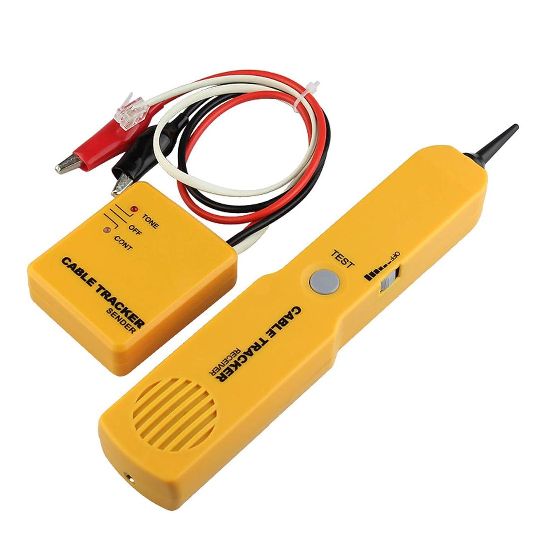 Electrical Wire Tracer Circuit Tester w/Tone Generator & Probe Kit, Cable Signal Locator Tester, Test Circuit Continuity, Network Telephone Line, Automotive Circuit Identify Tools w/Clips & RJ11 Plug
