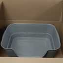 Extra Large Cat Litter Box for Big Cats - High Sides & Low Enter Design, 23.6x17.1x8.54 Inches Spacious Anti-Spill Pet ToiletGrey