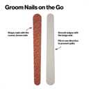 6 x Revlon Compact Emery Boards Nail File, Dual Sided for Shaping and Smoothing Finger and Toenails, 24 Count
