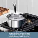 All-Clad D3 Stainless Steel 3 Quart Sauce Pan With Lid- Made in the USA- The Original Bonded Professional Cookware- Oven Safe & Induction Compatible