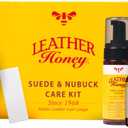 Leather Honey Suede & Nubuck Care Kit: Cleaner, Protector, Suede Brush & Eraser: Clean, Protect & Restore Shoes, Boots, Uggs, Furniture, Jackets, Bags and Apparel. Safe for Any Color