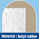 Gueevin 1 Roll 35.5 in x 32.8 ft Peel and Self Stick Roofing Membrane for Metal Roof Panel and Shingle, Reflective Aluminum Butyl Rubber Waterproof Flashing Roof Seal for Leak, Seam, Porch and Dormer