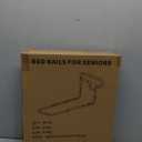 Bed Rails for Elderly Adults Safety: Adjustable Bedside Assist Bar for Seniors - Side Bed Railing Handle Support Guard - Bedrails Slides Under Mattress Fit King Size Queen Full Twin Beds