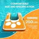 SOLAVERO 60”× 40” Inflatable Dog Boat Ramp Up to 250LB for Pool Lake Dock