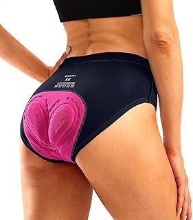 Bikewa Women's 4D Padded Bike Underwear Cycling Bicycle Shorts Biking Riding Briefs Biker Cycle Undershorts for Women, Size M