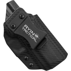 2 in 1 Concealed Carry Holster IWB OWB Right-Handed Holster, Made in USA, Optics Cut, Positive Adjustable Retention