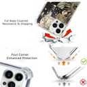 Aesthetic Vintage Grunge Case for iPhone 14 Pro, Skull Planets Collage Pattern for Men Women, Trendy Cool Soft TPU Bumper Cover for iPhone 14 Pro