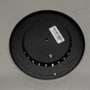 Indoor Outdoor Thermometer Large Numbers Wall Thermometer Hygrometer Waterproof Does not Require Battery 10 inch Wireless Hanging Hygrometer Garden Decoration (Black)