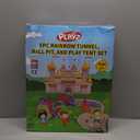 Playz 5pc Kids' Play Tents & Tunnels - Ball Pit for Toddlers, Basketball Hoop, Crawling Tubes, Pop-Up Playhouses, Baby Obstacle Course for Indoor or Outdoor Use