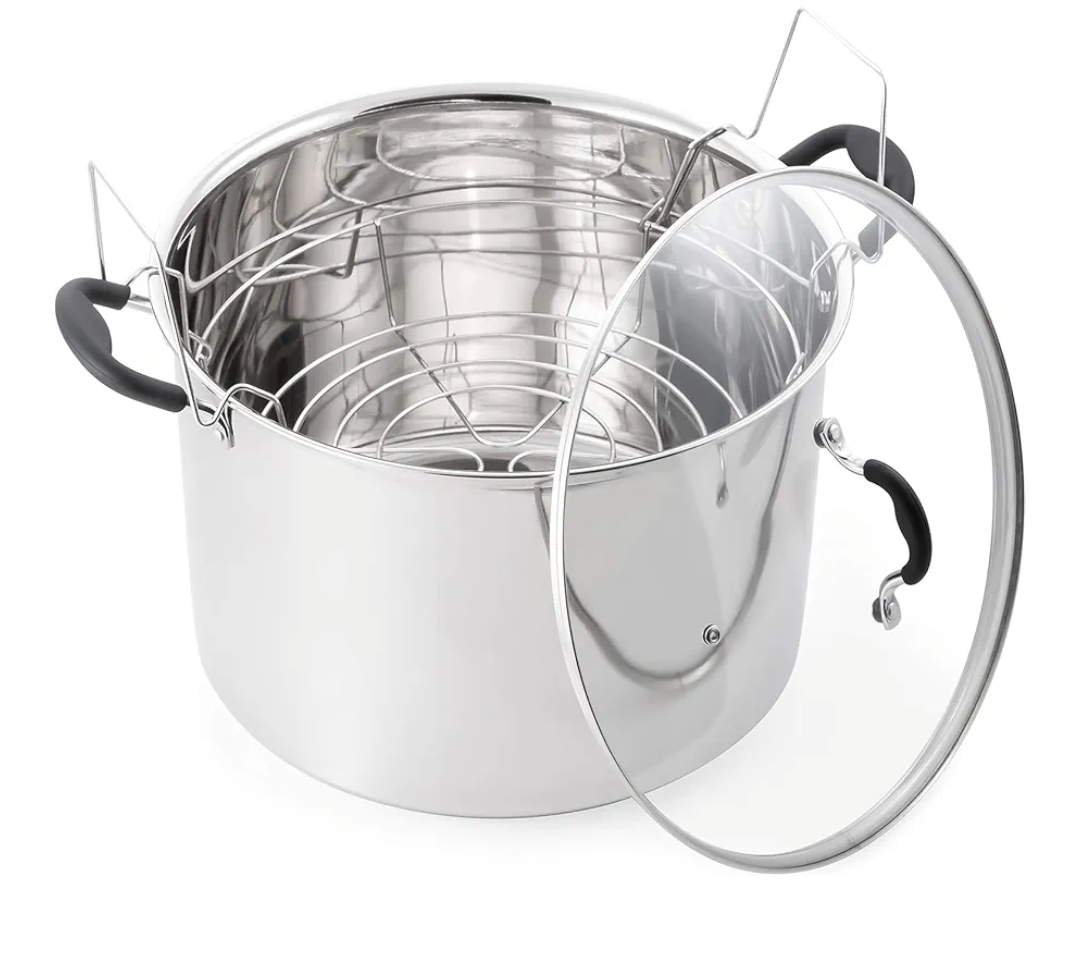 Prep•N•Cook by McSunley 21.5Qt Induction Stainless Steel Water Bath Canner Prep•N•Cook by McSunley 21.5Qt Induction Stainless Steel Water Bath Canner