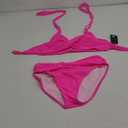 ANRABESS Women Swimsuits Two Piece Bikini Set High Waisted Ribbed Tummy Control Modest Bathing Suits 2025 Beach Swim Wear (X-Large, Hot Pink)