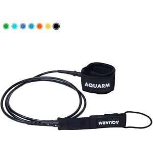 Surfboard Leash 6/7/8/9 Feet, Straight Leg Rope Premium SUP Leashes for Shortboard, Longboard, Paddleboard, Surf Boards, Surf Leash with Double Stainless Steel Swivels (Black)