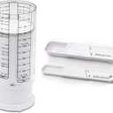 KitchenArt Adjustable Measuring Tool Set, Includes Adjustable Teaspoon, Tablespoon, and 2 Cup Measuring Cup