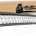 Nilight 52Inch 300W Curved Spot Flood Combo LED Light Bar LED Driving Lamp Off Road Lights LED Work Light for Trucks Boat Jeep Lamp